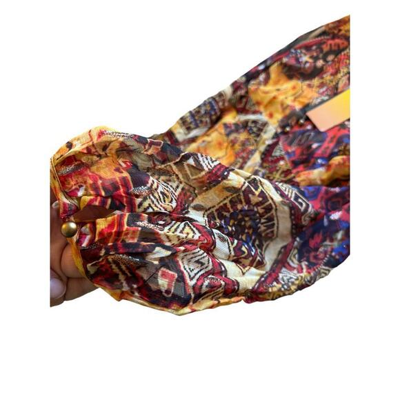 LE SUPERBE‎ - Wo Joni Long Sleeve Maxi Dress - Tapestry Patchwork - size 4 (NWT) - Picture 14 of 16